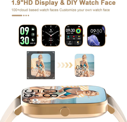Waterproof Bluetooth Fitness Tracker Heart Rate/Sleep Monitor Smart Watch