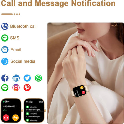 Waterproof Bluetooth Fitness Tracker Heart Rate/Sleep Monitor Smart Watch