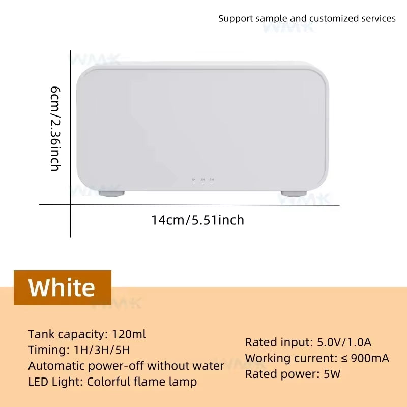 Mini Flame Automatic Fragrance Diffuser Home Humidifier with LED Light