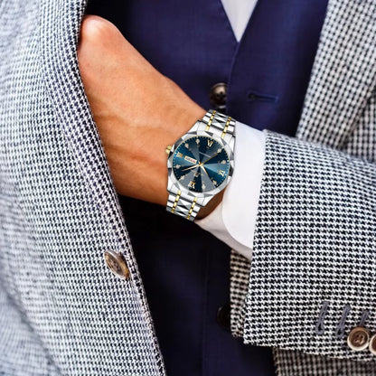 Luxury Night Glow Double Calendar Business Watch