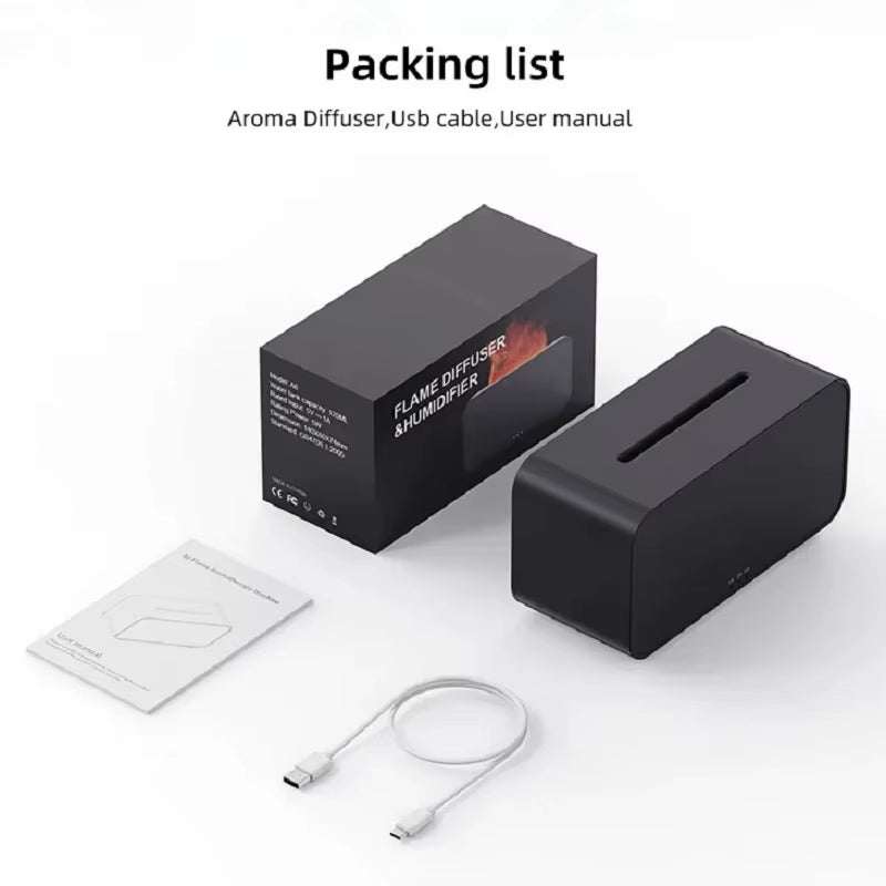 Mini Flame Automatic Fragrance Diffuser Home Humidifier with LED Light