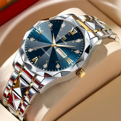 Luxury Night Glow Double Calendar Business Watch