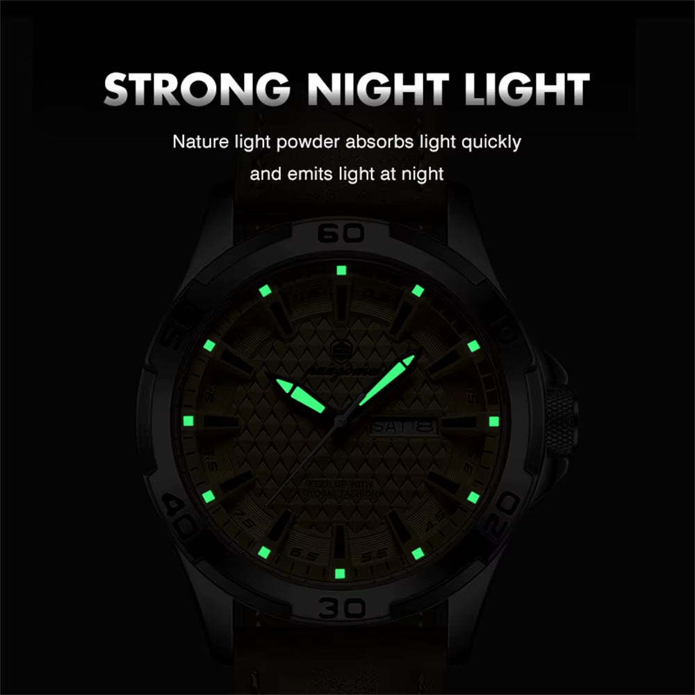 Stainless Steel Waterproof Man's Luxury Watch