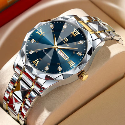 Luxury Night Glow Double Calendar Business Watch