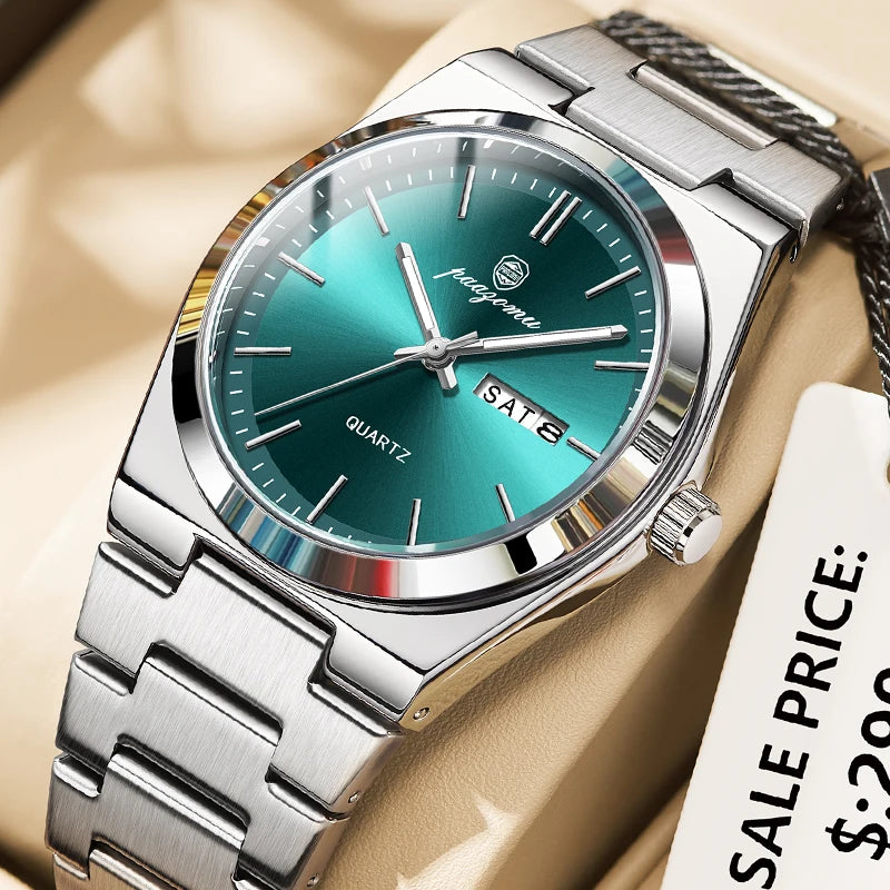 Stainless Steel Waterproof Luminous Man Watch