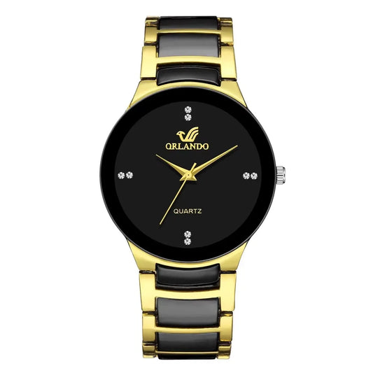 Black Dial Men Business Watch