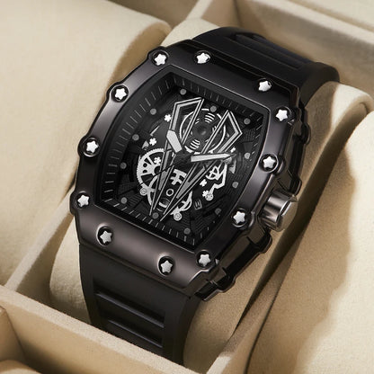 Waterproof Sport Square Luminous Watch for Men