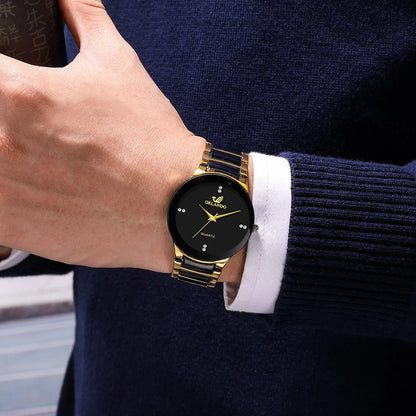 Black Dial Men Business Watch