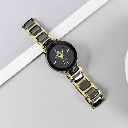 Black Dial Men Business Watch